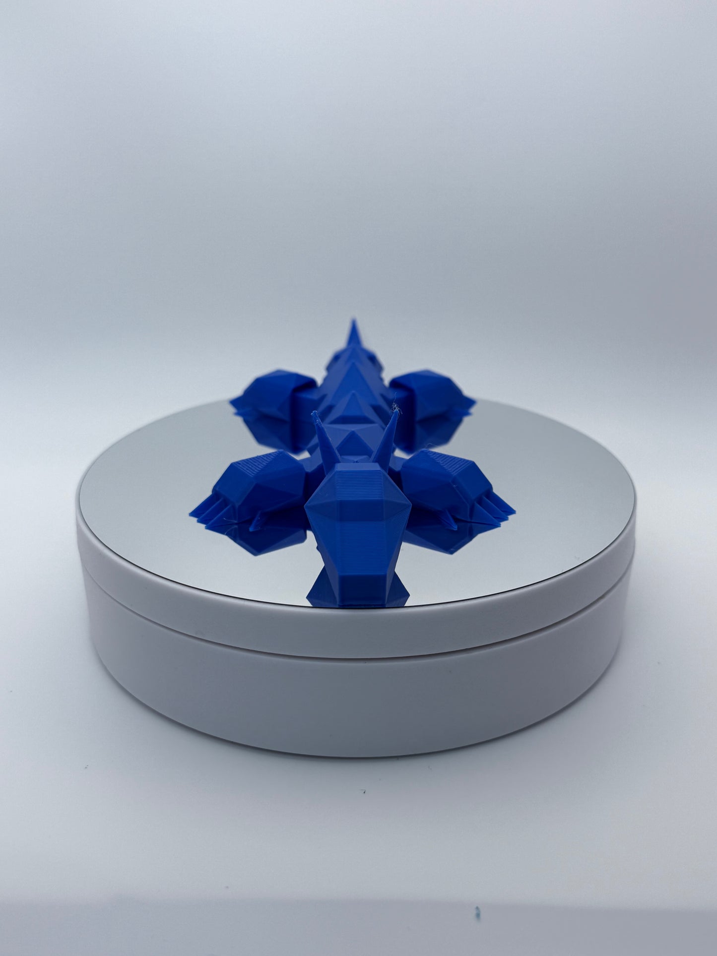Geode Dragon - Flexible Low-Poly Galactic Fidget | 3D Printed in Cosmic Colors